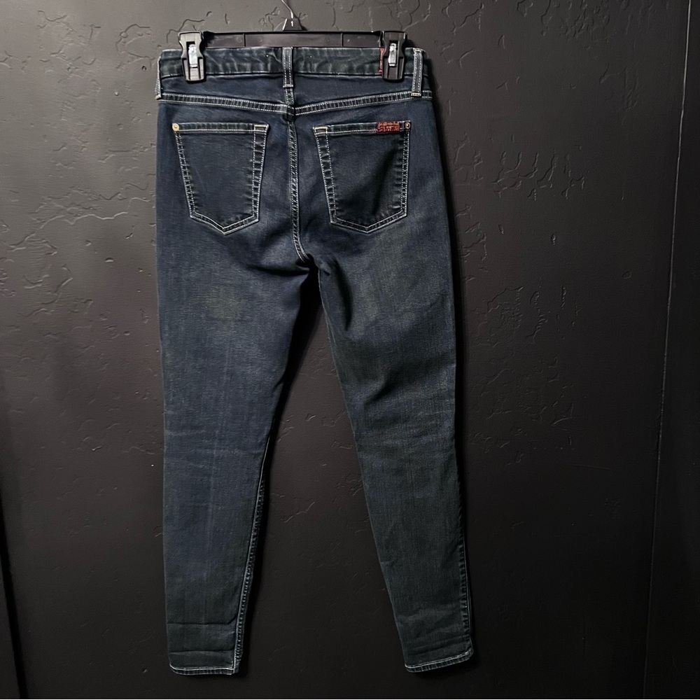 7 jeans B(AIR) ANKLE SKINNY IN STREAM Size:27 Color: Blue skinny jeans mid-rise - Picture 7 of 9